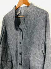 Load image into Gallery viewer, Sulu Women's Linen Button Blouse | EU40 UK12 | Blue