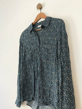 Load image into Gallery viewer, Samsøe Samsøe Women’s Floral Button-Up Shirt | M UK10-12 | Blue