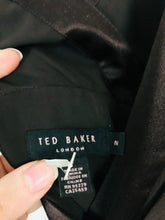 Load image into Gallery viewer, Ted Baker Women’s Silk V-Neck A-Line Midi Dress | 2 UK10 | Brown