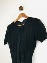Load image into Gallery viewer, Pringle of Scotland Women's Knit Short Sleeve Cardigan | S UK8 | Black