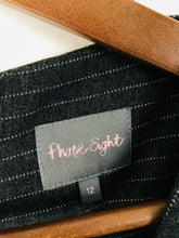 Load image into Gallery viewer, Phase Eight Women’s Asymmetrical Long Sleeve Bodycon Dress | UK12 | Grey