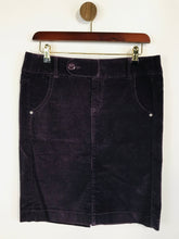 Load image into Gallery viewer, United Colours of Benetton Women's High Waist Corduroy Mini Skirt | EU42 UK14 | Purple