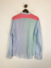 Load image into Gallery viewer, Eton Men's Colour Block Striped Button-Up Shirt | L | Multicoloured