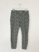 Load image into Gallery viewer, Whistles Women’s Patterned Skinny Jeans | 28 UK10 | Black