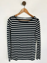 Load image into Gallery viewer, Jigsaw Women's Striped Long Sleeve T-Shirt | M UK10-12 | Blue