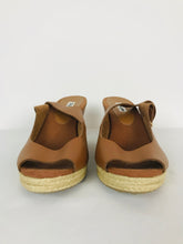 Load image into Gallery viewer, Dune Womens Peep Toe Wedge Heel | UK 7 | Brown
