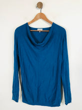 Load image into Gallery viewer, Jigsaw Cashmere Women's Cowl Neck Jumper | M UK10-12 | Blue