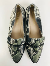 Load image into Gallery viewer, Russell & Bromley Women's Snakeskin Slip-on Loafers | 39 UK6 | Multicoloured