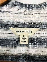 Load image into Gallery viewer, Max Studio Women's Cotton Striped Shirt Dress | L UK14 | Grey