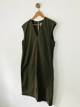 Load image into Gallery viewer, Jigsaw Women's Sleeveless V-Neck Shift Dress | UK14 | Green