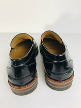 Load image into Gallery viewer, Stuart Weitzman Russell & Bromley Women's Leather Loafer Shoes | US9 UK7 | Black