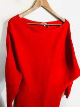 Load image into Gallery viewer, Reiss Women's Ribbed Jumper | M UK10-12 | Red