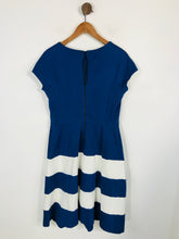 Load image into Gallery viewer, Hobbs Women's Colour Block Striped A-Line Dress | UK12 | Blue