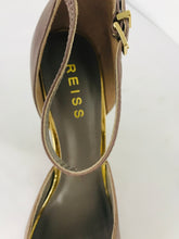 Load image into Gallery viewer, Reiss Womens Leather Peep Toe Heel | UK 7 EU 40 | Purple