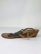 Load image into Gallery viewer, Lilla Lane Women's Leather Boho Sandals  | EU38 UK5 | Brown
