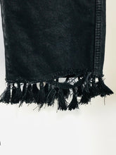 Load image into Gallery viewer, Zara Women's Fringe Straight Jeans | EU38 UK10 | Black