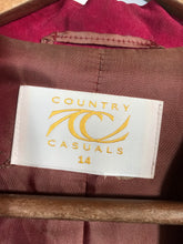 Load image into Gallery viewer, Country Casuals Women's Smart Blazer Jacket | UK14 | Red