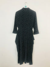 Load image into Gallery viewer, Whistles Women’s Polka Dot Shirt Style Maxi Dress | UK 10 | Black