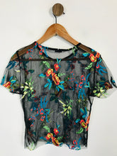 Load image into Gallery viewer, Light Before Dark Women's Floral Sheer T-Shirt | L UK14 | Multicoloured