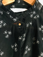 Load image into Gallery viewer, & Other Stories Women's Animal Print Button-Up Shirt | EU40 UK12 | Black