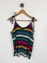 Load image into Gallery viewer, Mango Women's Striped Glittery Tank Top | M UK10-12 | Multicoloured
