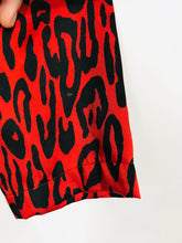 Load image into Gallery viewer, Zara Women's Leopard Print Midi Dress | XS UK6-8 | Red