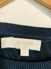 Load image into Gallery viewer, Hobbs Women's Animal Print Jumper | L UK14 | Blue