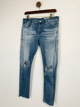 Load image into Gallery viewer, Adriano Goldschmied Women's Crop Distressed Skinny Jeans | W29 UK10-12 | Blue