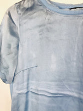 Load image into Gallery viewer, Marc O’Polo Women's Silk T-Shirt | 36 UK8 | Blue