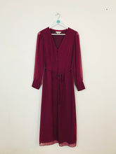 Load image into Gallery viewer, Boden Womens Button up Maxi Aline Dress | UK 12 | Burgundy Red