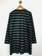 Load image into Gallery viewer, Kew Women's Striped Shacket Overcoat Coat | UK14 | Blue