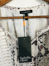 Load image into Gallery viewer, Isabella Oliver Women's Snakeskin Maternity Shift Dress NWT | 1 | Multicoloured