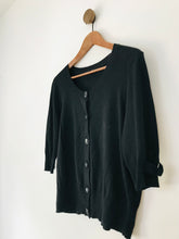 Load image into Gallery viewer, Hobbs Women's Silk Blend Button Up Cardigan | UK16 | Black
