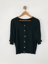 Load image into Gallery viewer, Hobbs Women's Silk Blend Button Up Cardigan | UK16 | Black
