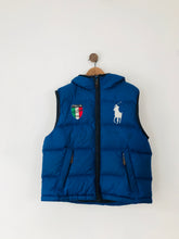 Load image into Gallery viewer, Polo Ralph Lauren Men’s Hooded Puffer Gilet | L | Blue