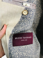 Load image into Gallery viewer, Brook Taverner Men's Linen Wool Blazer Jacket | 40S | Beige