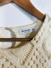 Load image into Gallery viewer, Stradivarius Women's Boho Crochet Shift Dress | L UK14 | White