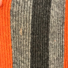 Load image into Gallery viewer, DKNY Jeans Mens Contrast Striped Scarf | One Size | Grey Orange