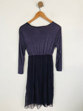 Load image into Gallery viewer, Phase Eight Women's Long Sleeve Ruched A-Line Dress | L UK14 | Purple