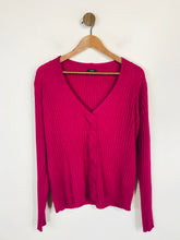 Load image into Gallery viewer, Hobbs Women's Ribbed V-Neck Jumper | UK16 | Purple