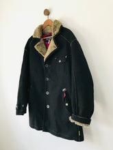Load image into Gallery viewer, Armani Jeans Men’s Fur Lined Shearling Coat Jacket | 50 M | Black
