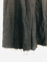 Load image into Gallery viewer, Jigsaw Women's Linen Distressed Midi Skirt | UK12 | Grey