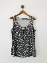 Load image into Gallery viewer, Boden Women's Patterned Tank Top | UK16 | Grey