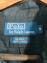 Load image into Gallery viewer, Polo Ralph Lauren Men's Linen Smart Button-Up Shirt | M | Black