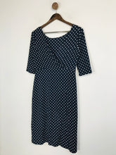 Load image into Gallery viewer, L.K. Bennett Women's Polka Dot Bodycon Dress | UK12 | Blue