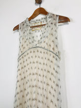 Load image into Gallery viewer, For Love and Liberty Women's Silk Pleated Shift Dress | S UK8 | White