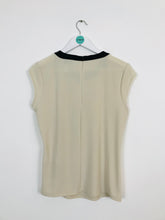 Load image into Gallery viewer, Joseph Ribkoff Women’s Pleated Front Blouse | UK 12 | Cream