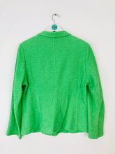 Load image into Gallery viewer, Eugen Klein Women’s Textured Blazer Suit Jacket | UK16 | Green