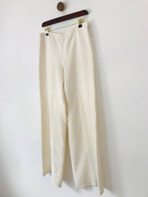 Load image into Gallery viewer, Giorgio Armani Women's Silk Smart Trousers | 42 UK10 | White