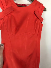 Load image into Gallery viewer, Reiss Women's High Neck Bodycon Dress | UK10 | Orange